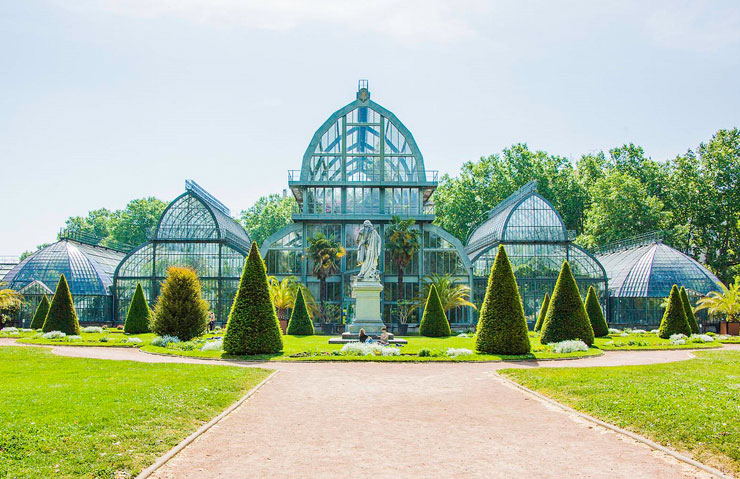 La grande serre du parc de la Tête d'Or à Lyon